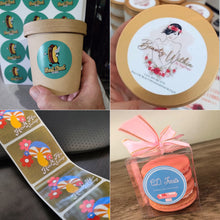 Load image into Gallery viewer, Custom Stickers Personalized Labels, Customized Stickers with Any Image Logo and Text. Custom Stickers for Business Logo Thank You Labels, etc.
